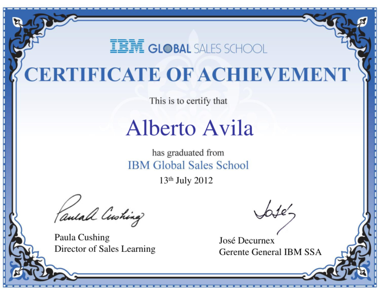 IBM Global Sales School